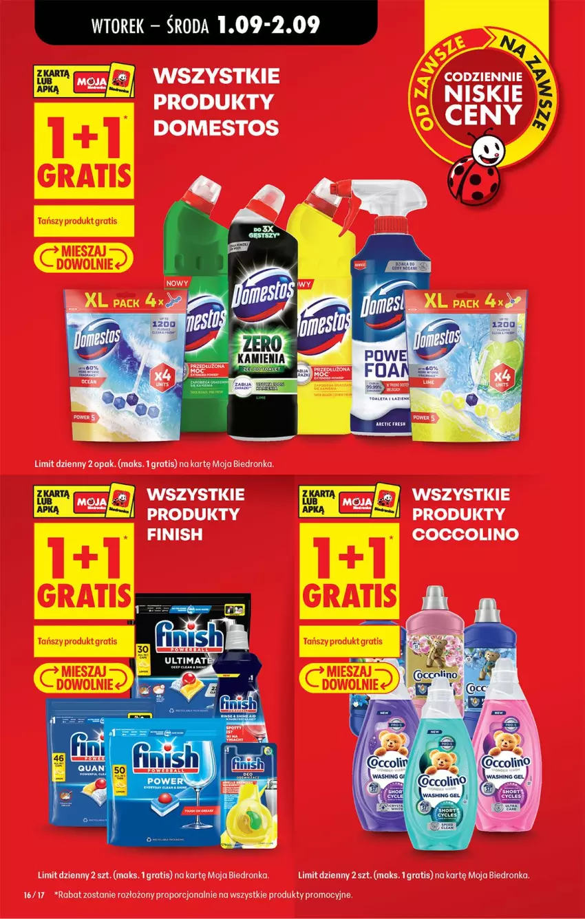 Gazetka promocyjna Biedronka - Od Wtorku - ważna 01.09 do 05.09.2026 - strona 16 - produkty: Coccolino, Domestos, Gra, Por