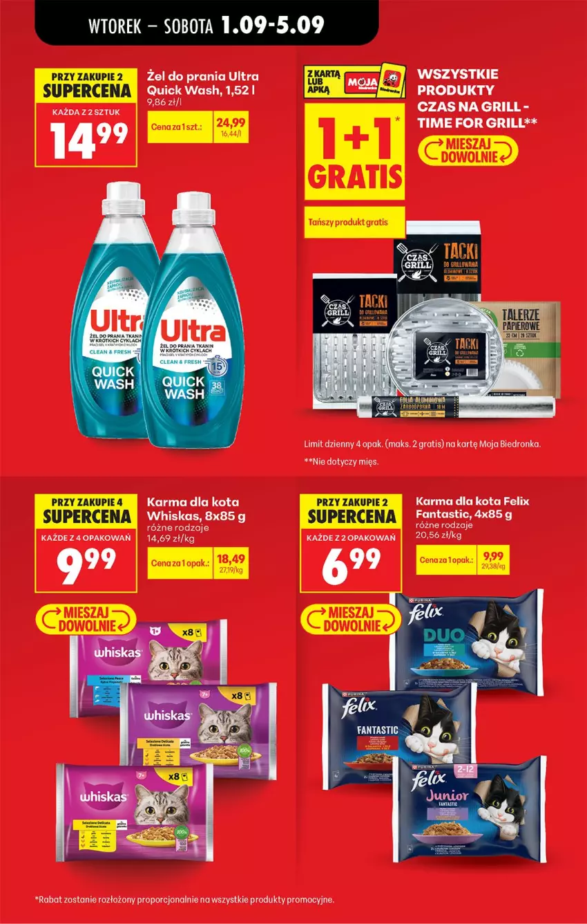Gazetka promocyjna Biedronka - Od Wtorku - ważna 01.09 do 05.09.2026 - strona 17 - produkty: Fa, Fanta, Felix, Gra, Grill, Por, Whiskas