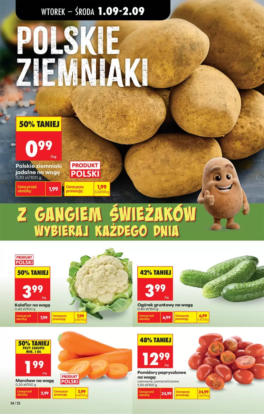 Gazetka promocyjna Biedronka - Od Wtorku - ważna 01.09 do 05.09.2026 - strona 26 - produkty: Grunt, Kalafior, Pomidory, Wagi, Ziemniaki