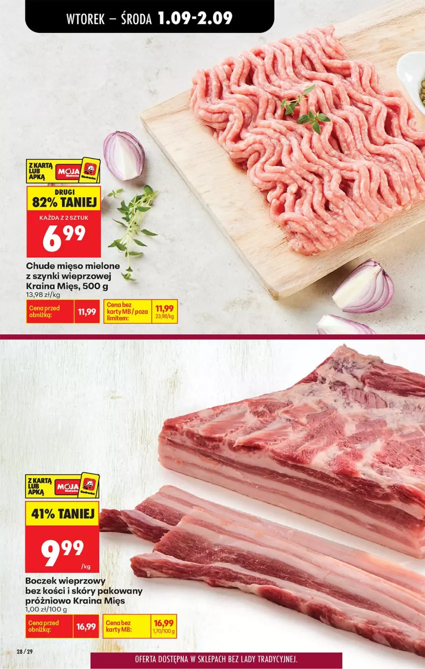Gazetka promocyjna Biedronka - Od Wtorku - ważna 01.09 do 05.09.2026 - strona 32 - produkty: Boczek, Boczek wieprzowy, Mięso, Mięso mielone