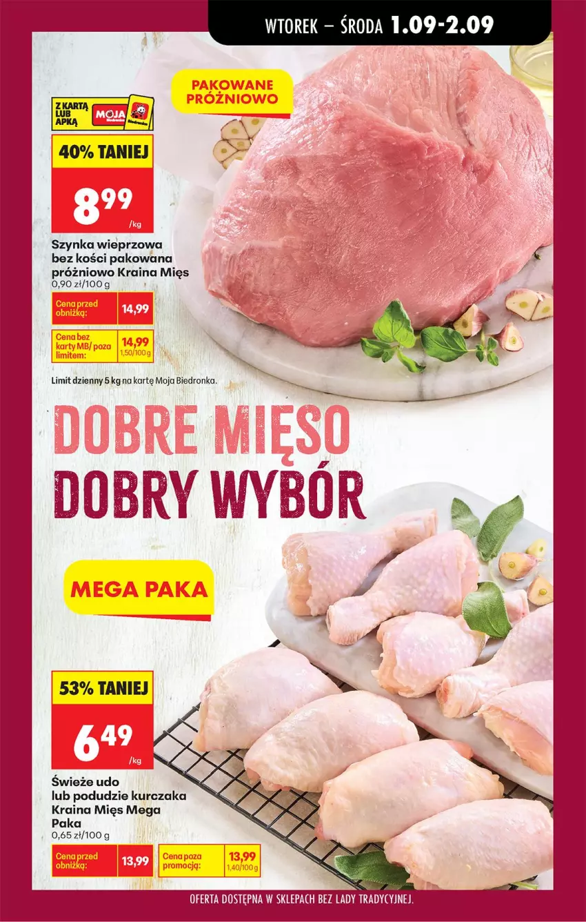Gazetka promocyjna Biedronka - Od Wtorku - ważna 01.09 do 05.09.2026 - strona 33 - produkty: Kurczak, Szynka, Szynka wieprzowa