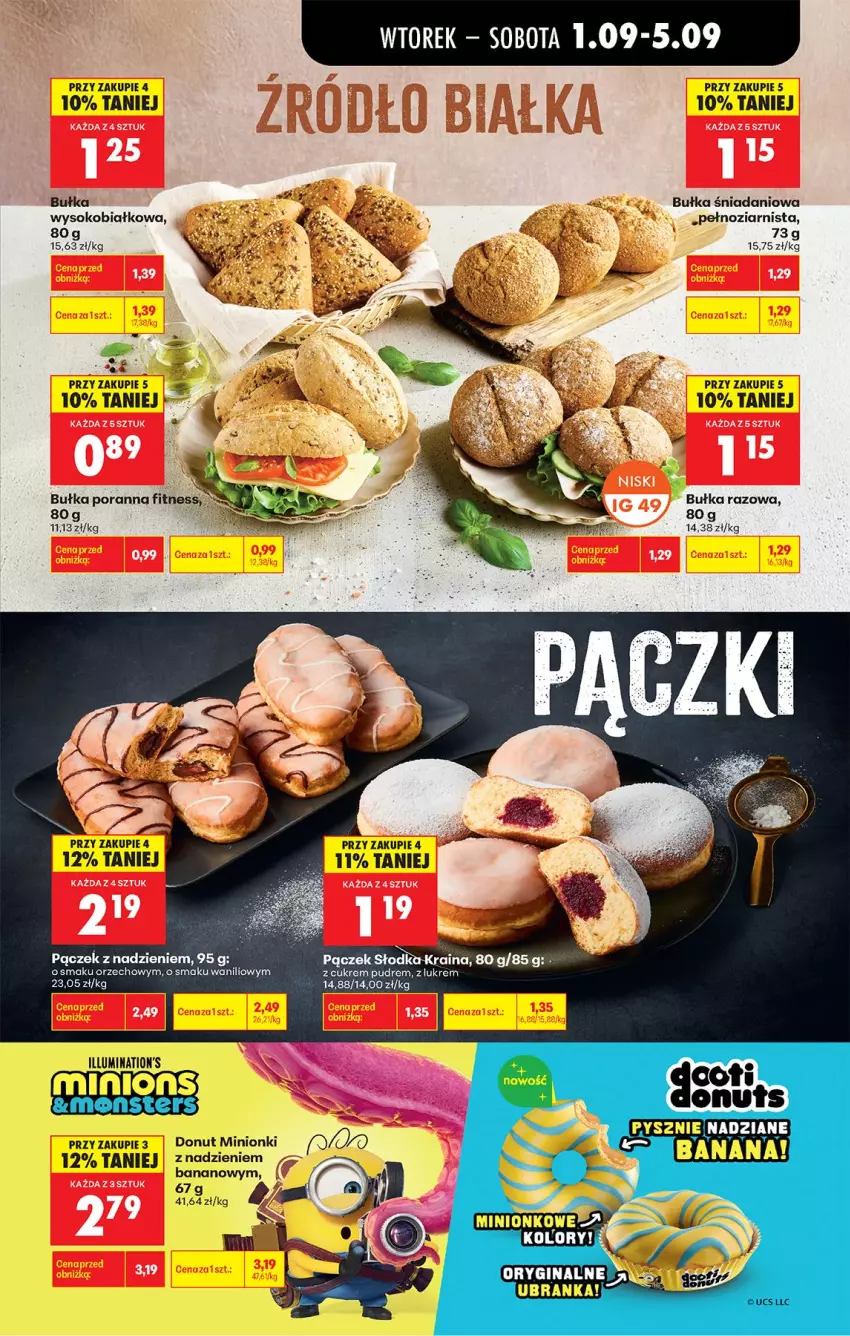 Gazetka promocyjna Biedronka - Od Wtorku - ważna 01.09 do 05.09.2026 - strona 37 - produkty: Bułka, Danio, Pączek, Por, Sok
