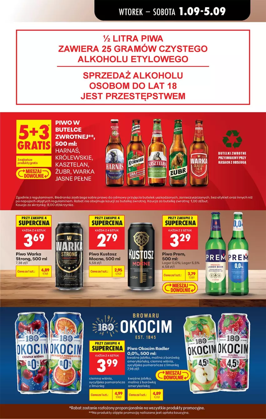 Gazetka promocyjna Biedronka - Od Wtorku - ważna 01.09 do 05.09.2026 - strona 65 - produkty: Piwo, Por, Warka