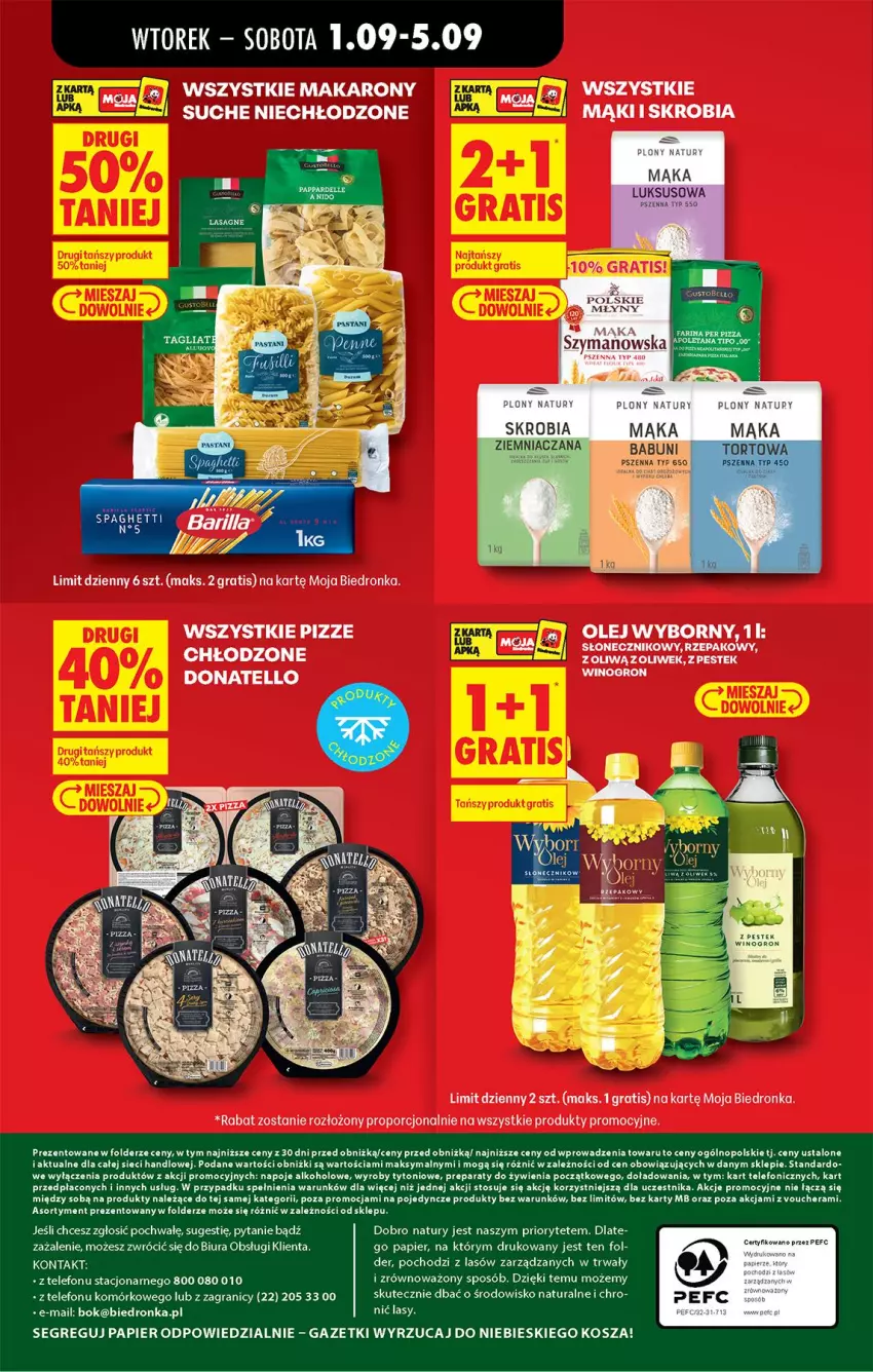 Gazetka promocyjna Biedronka - Od Wtorku - ważna 01.09 do 05.09.2026 - strona 76 - produkty: Barilla, Fa, Gra, Kosz, Mąka, Makaron, Napoje, Olej, Papier, Por, Stek, Telefon, Wino