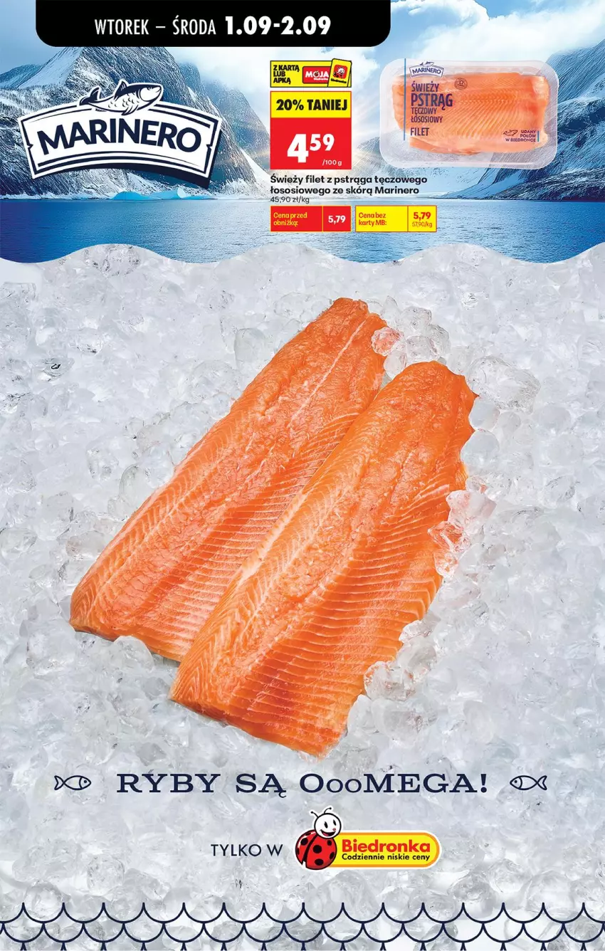 Gazetka promocyjna Biedronka - Od Wtorku - ważna 01.09 do 05.09.2026 - strona 81 - produkty: Filet z pstrąga, Pstrąg, Pstrąg łososiowy, Sos