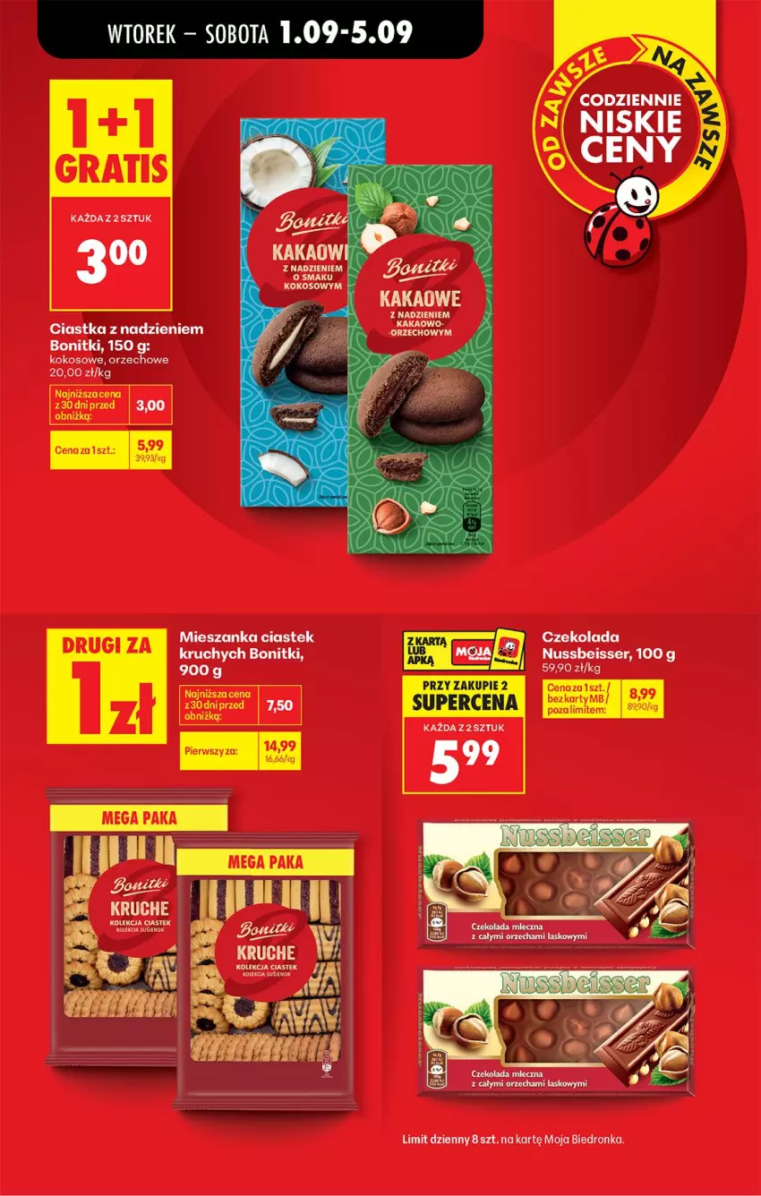 Gazetka promocyjna Biedronka - Od Wtorku - ważna 01.09 do 05.09.2026 - strona 9 - produkty: Bonitki, Czekolada, Gra, Kokos, Ser, Stek