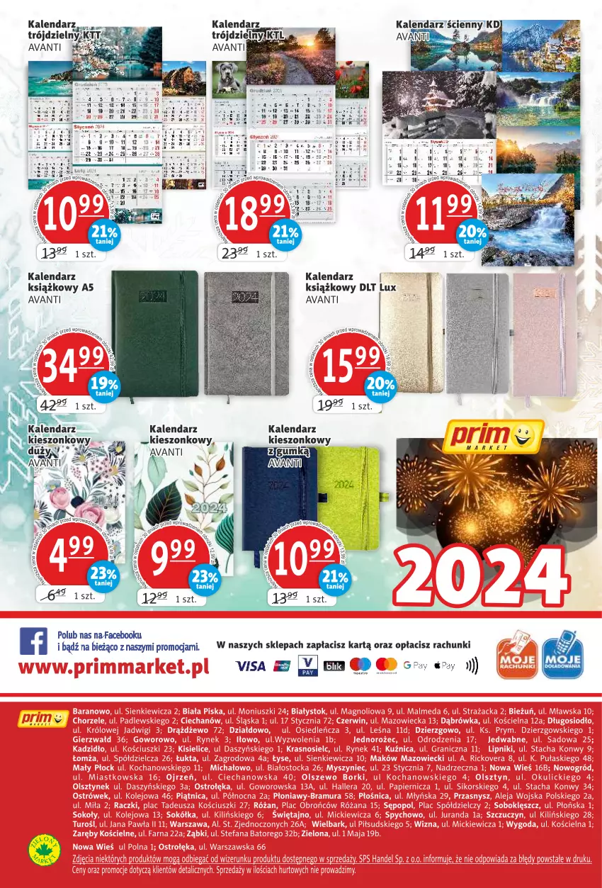 Gazetka promocyjna Prim Market - ważna 27.12.2023 do 03.01.2024 - strona 16 - produkty: Fa, Kalendarz