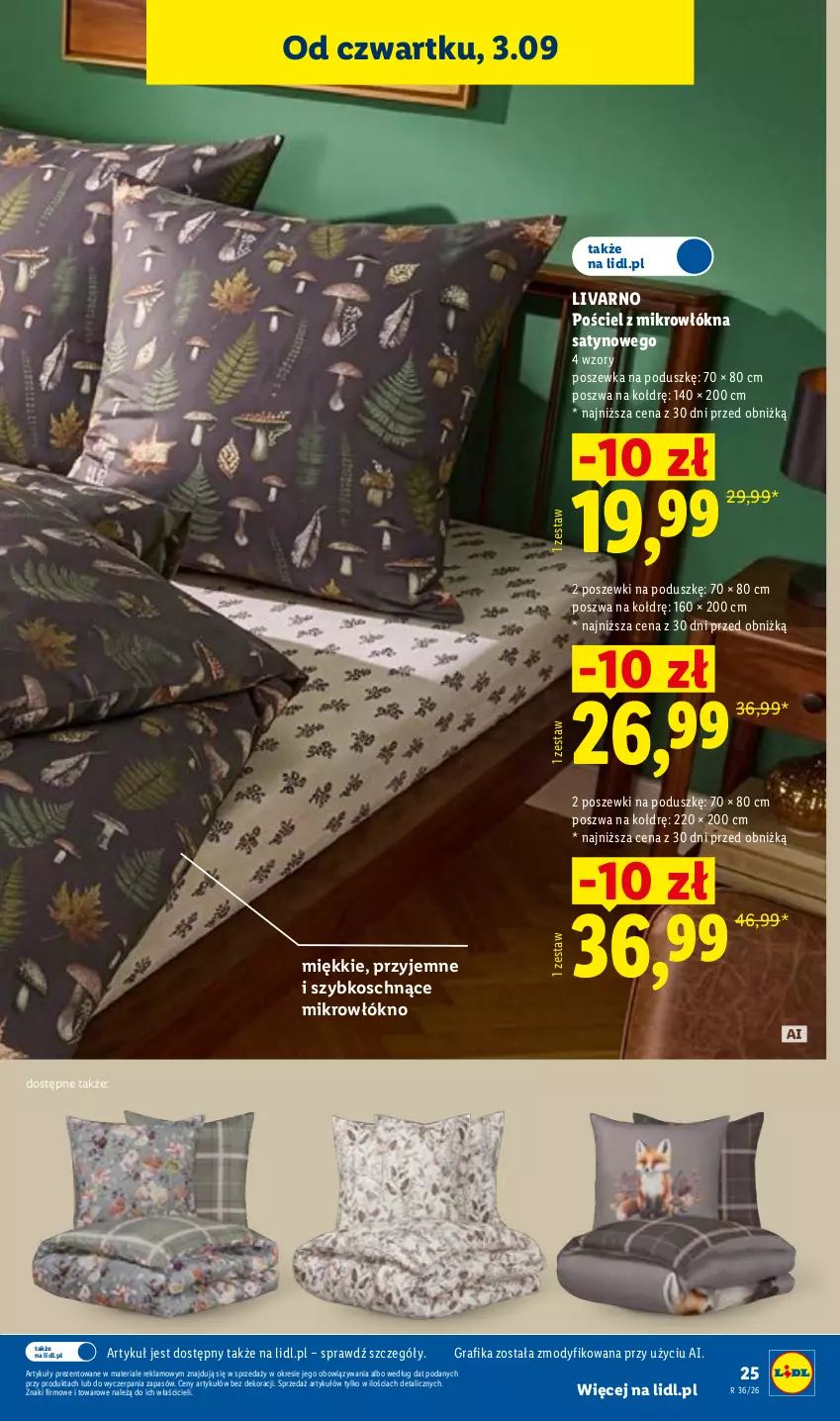 Gazetka promocyjna Lidl - Gazetka ważna od 31.08. do 05.09. - ważna 31.08 do 05.09.2026 - strona 31 - produkty: Gra, Grafika, Ivar, Pościel, Poszewka