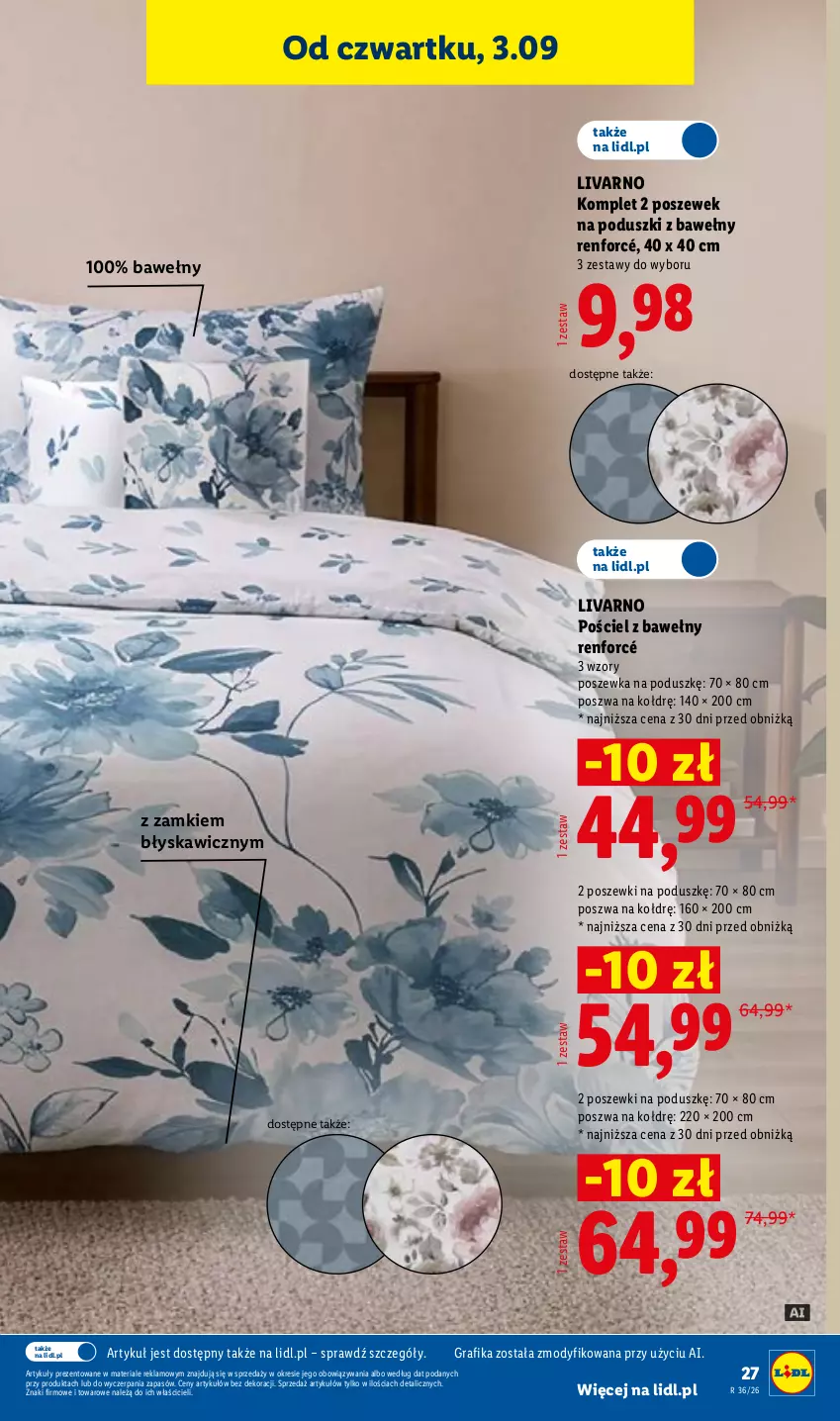 Gazetka promocyjna Lidl - Gazetka ważna od 31.08. do 05.09. - ważna 31.08 do 05.09.2026 - strona 33 - produkty: Gra, Grafika, Ivar, Pościel, Poszewka