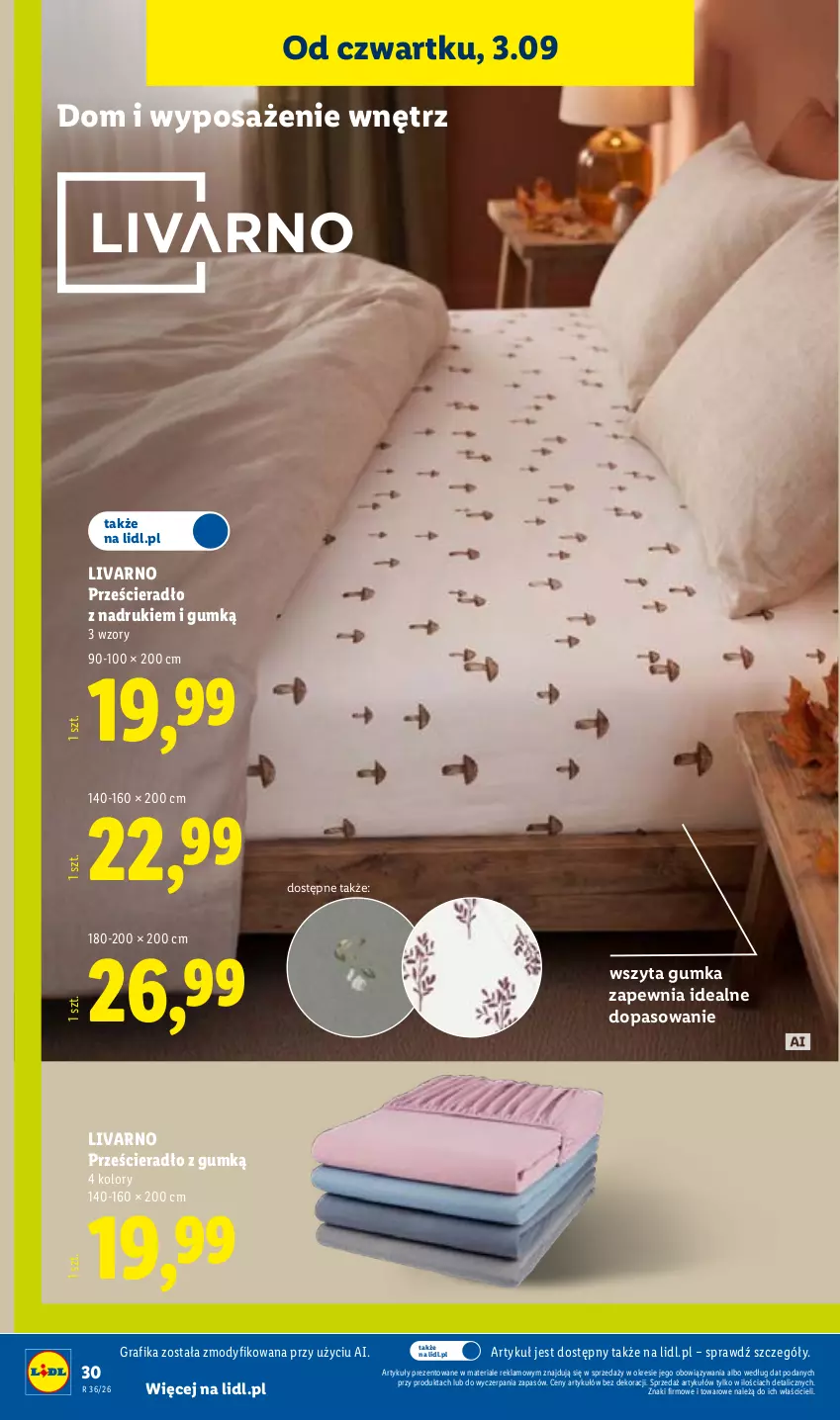 Gazetka promocyjna Lidl - Gazetka ważna od 31.08. do 05.09. - ważna 31.08 do 05.09.2026 - strona 36 - produkty: Gra, Grafika, Ivar, Prześcieradło