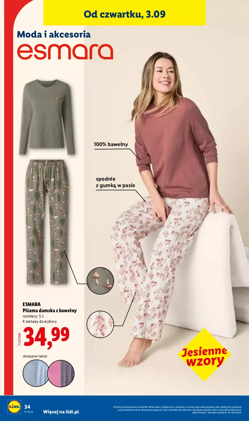 Gazetka promocyjna Lidl - Gazetka ważna od 31.08. do 05.09. - ważna 31.08 do 05.09.2026 - strona 40 - produkty: Moda, Piżama, Spodnie