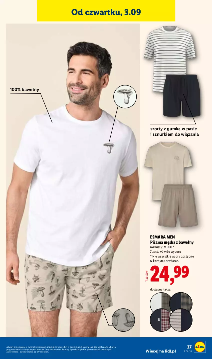 Gazetka promocyjna Lidl - Gazetka ważna od 31.08. do 05.09. - ważna 31.08 do 05.09.2026 - strona 43 - produkty: Piżama, Szorty