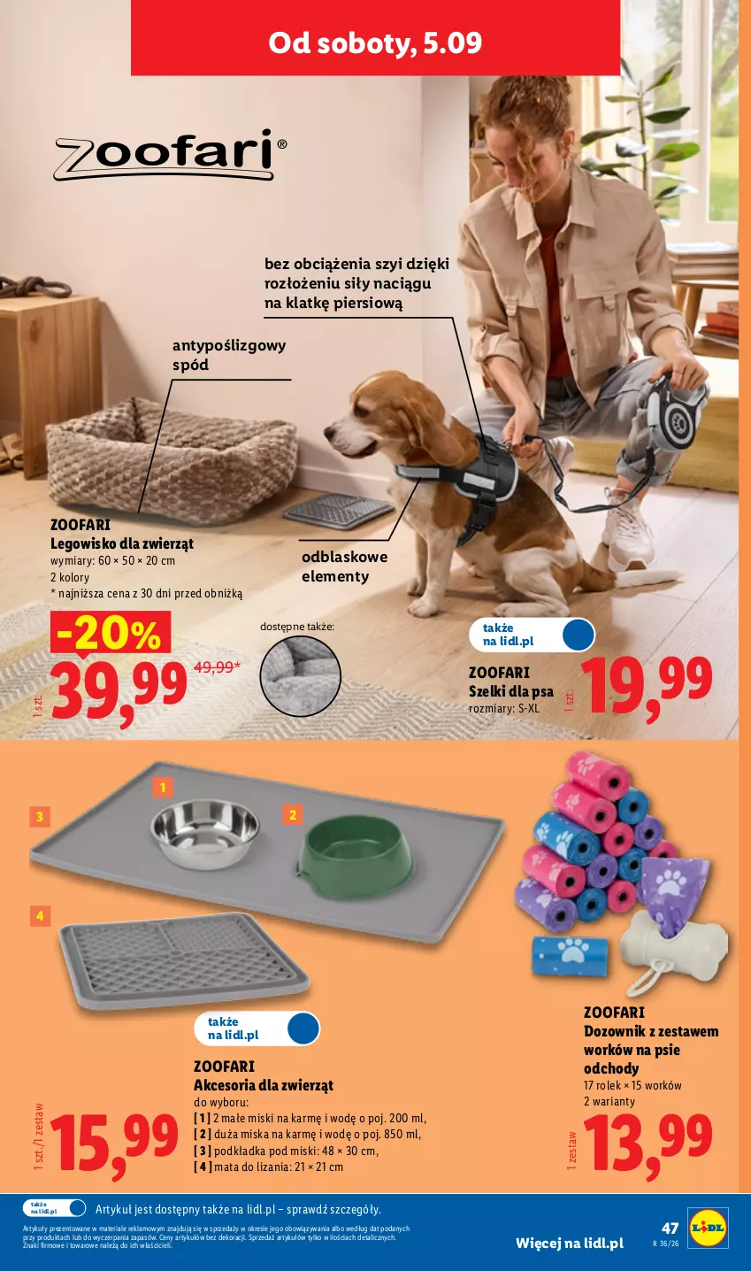 Gazetka promocyjna Lidl - Gazetka ważna od 31.08. do 05.09. - ważna 31.08 do 05.09.2026 - strona 57 - produkty: Dozownik, Fa, LEGO, Legowisko, Miska, Podkład, Podkładka