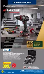 Gazetka promocyjna Lidl - Gazetka ważna od 31.08. do 05.09. - Gazetka - ważna od 05.09 do 05.09.2026 - strona 16 - produkty: Parkside, Ser, PSB, Noż, Gra, Akumulatorowa wiertarkowkrętark, Wiertarkowkrętarka, Uchwyty, Warka, Tarka, Wkręt, Taśma miernicza, Wkrętarka, Ogród, Akumulator
