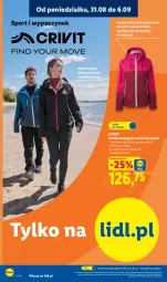 Gazetka promocyjna Lidl - Gazetka ważna od 31.08. do 05.09. - Gazetka - ważna od 05.09 do 05.09.2026 - strona 46 - produkty: Por, Kurtka, Sport