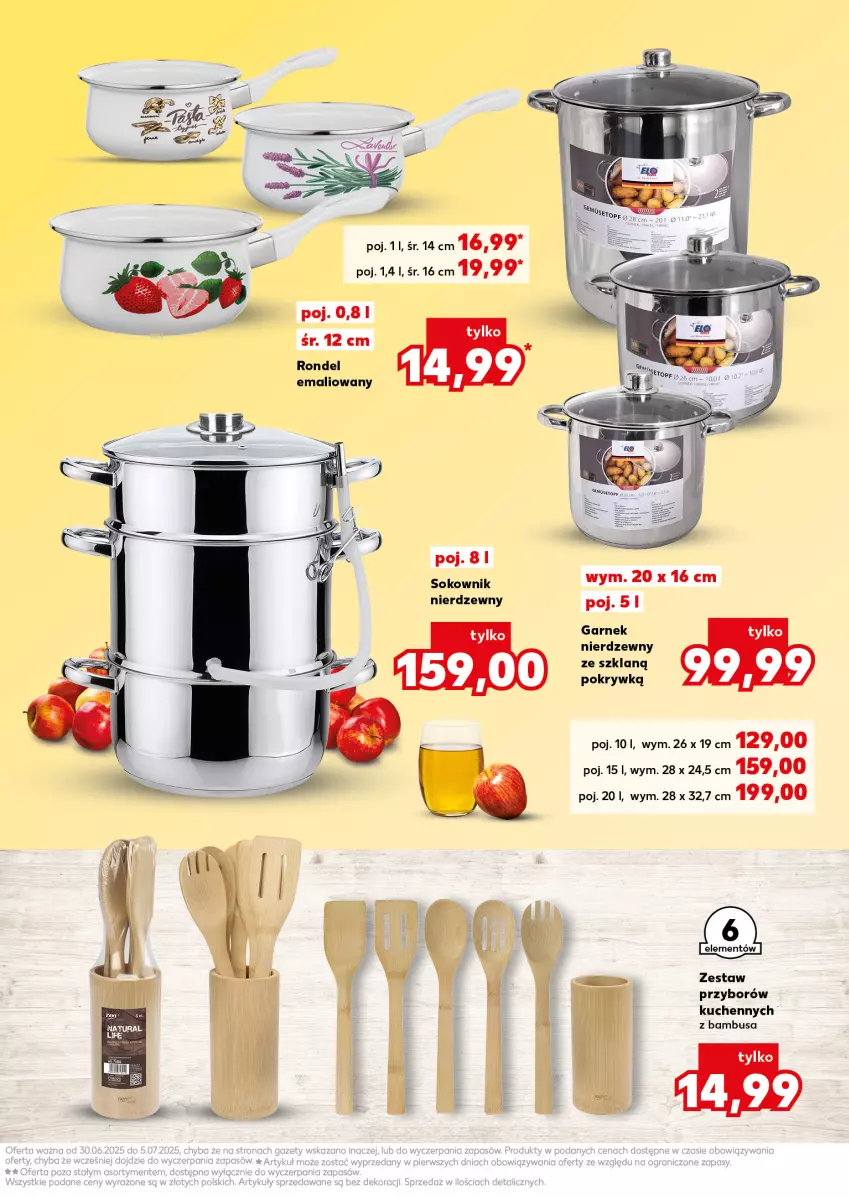 Gazetka promocyjna Kaufland - Kaufland - ważna 30.06 do 05.07.2025 - strona 7 - produkty: Garnek, Rondel, Sok