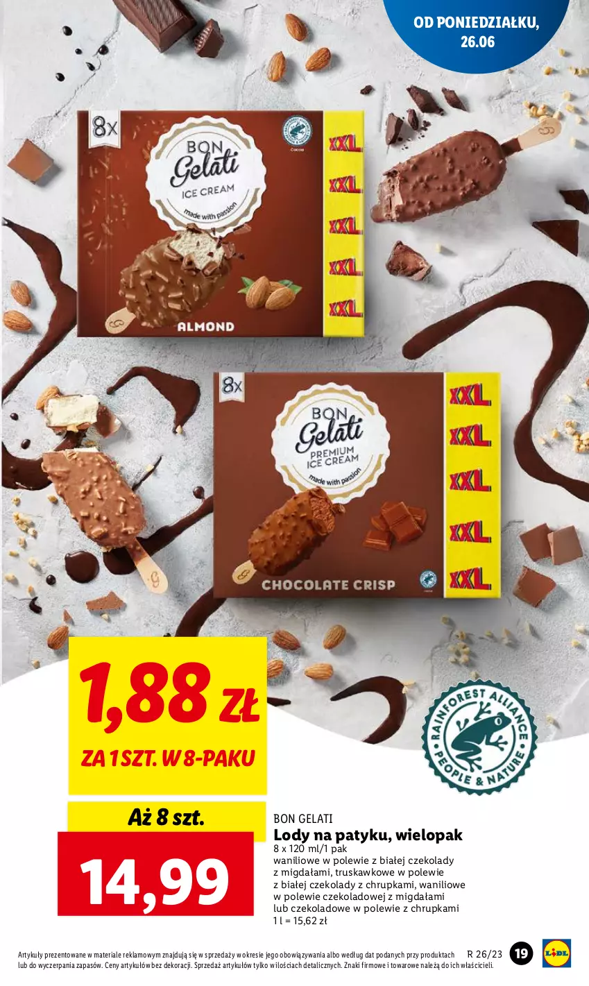 Gazetka promocyjna Lidl - GAZETKA - ważna 26.06 do 28.06.2023 - strona 21 - produkty: Lody