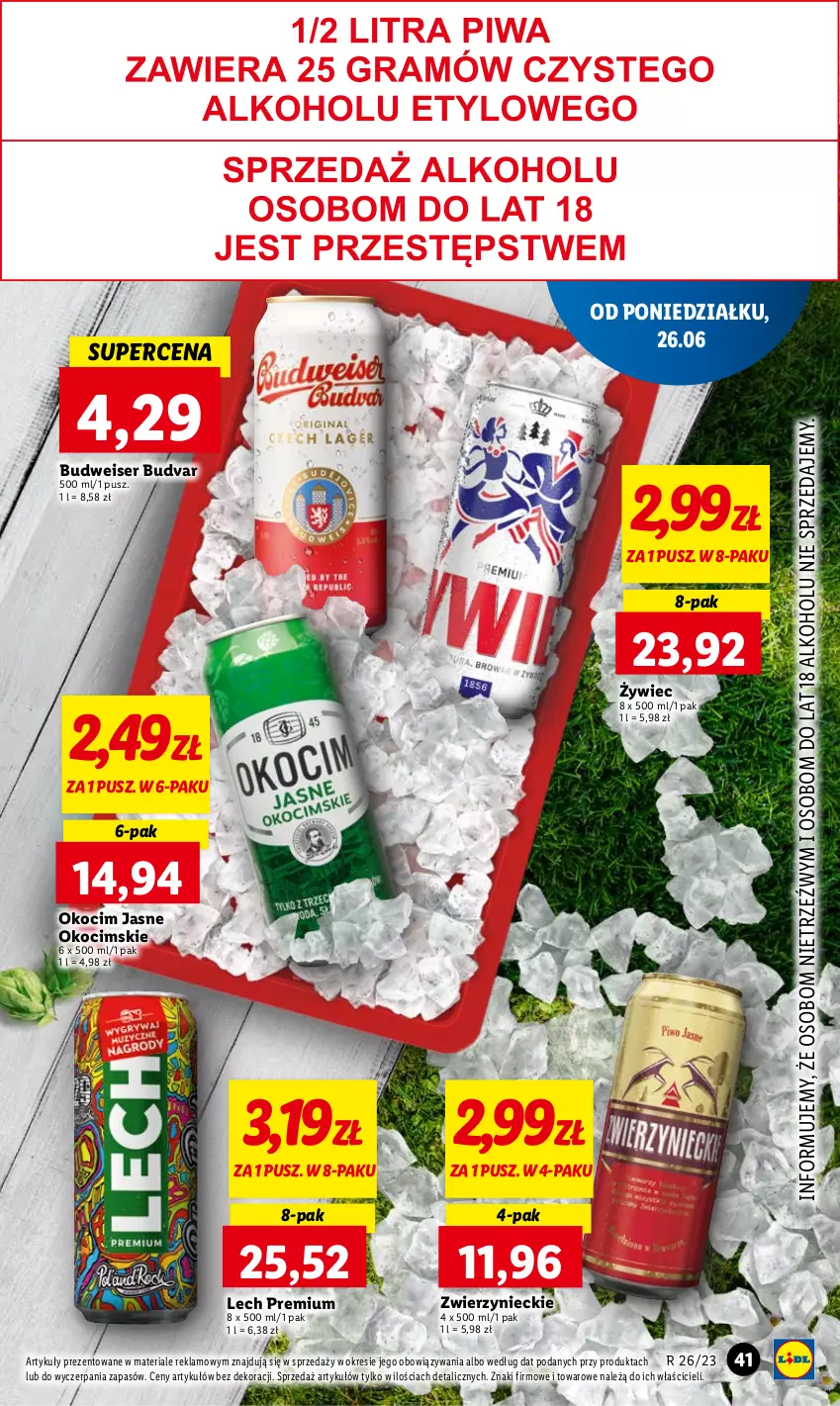 Gazetka promocyjna Lidl - GAZETKA - ważna 26.06 do 28.06.2023 - strona 43 - produkty: Koc, Lech Premium, Okocim, Ser