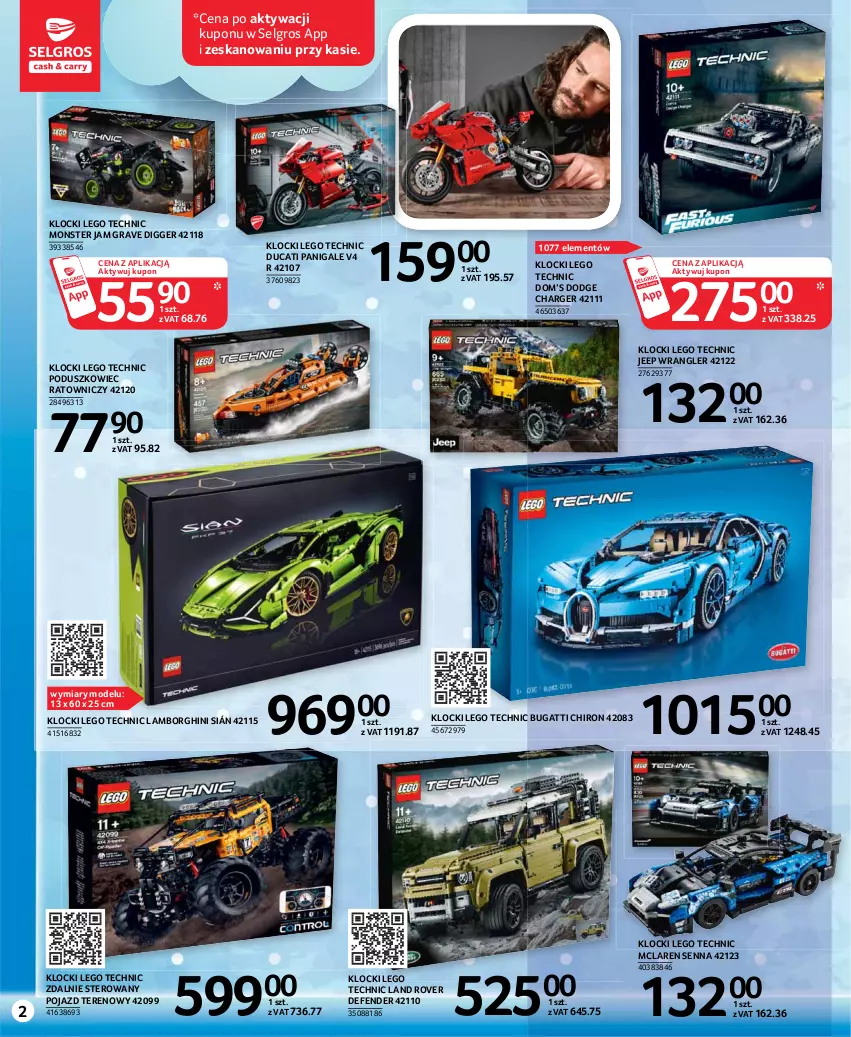 Gazetka promocyjna Selgros - Katalog Dzień Dziecka - ważna 13.05 do 26.05.2021 - strona 2 - produkty: Ducati, Gra, Klocki, Land Rover, LEGO, LEGO Technic, LG, Pojazd