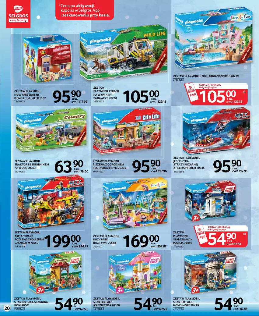 Gazetka promocyjna Selgros - Katalog Dzień Dziecka - ważna 13.05 do 26.05.2021 - strona 20 - produkty: Domek dla lalek, Helikopter, LG, Mobil, Ogród, Playmobil, Pojazd, Por, Traktor