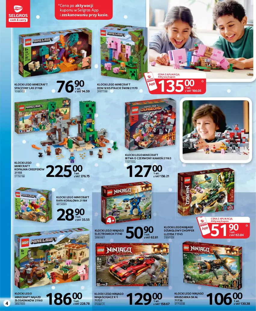 Gazetka promocyjna Selgros - Katalog Dzień Dziecka - ważna 13.05 do 26.05.2021 - strona 4 - produkty: Fa, Klocki, LEGO, LEGO Minecraft, LEGO Ninjago, LG, Loyd, Minecraft