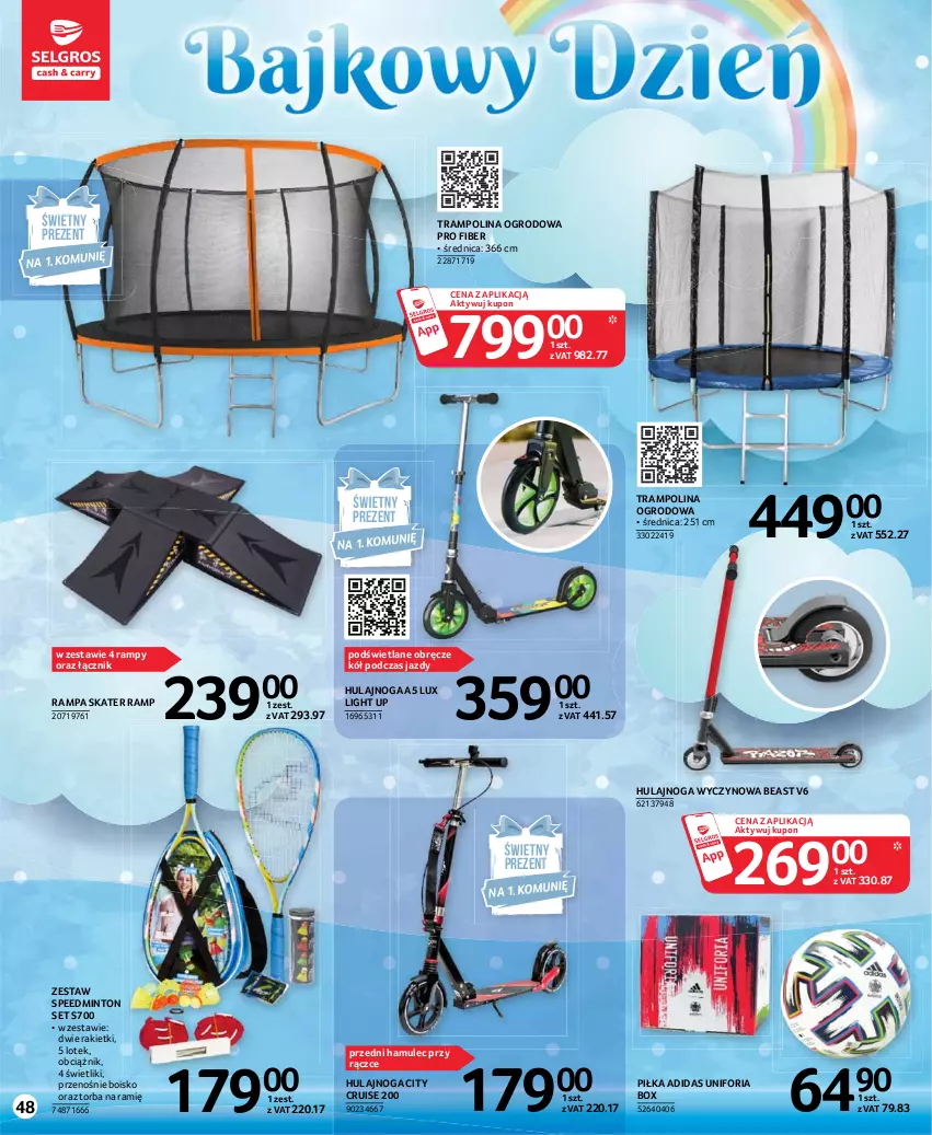 Gazetka promocyjna Selgros - Katalog Dzień Dziecka - ważna 13.05 do 26.05.2021 - strona 48 - produkty: Adidas, Hulajnoga, Mule, Torba