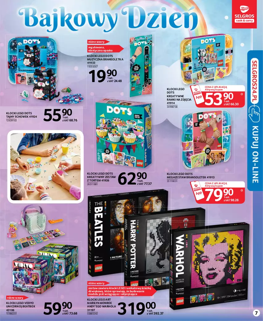 Gazetka promocyjna Selgros - Katalog Dzień Dziecka - ważna 13.05 do 26.05.2021 - strona 7 - produkty: Bransoletka, Klocki, LEGO, Marilyn, Opaska