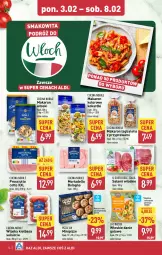 Gazetka promocyjna Aldi - Pełna oferta - Gazetka - ważna od 08.02 do 08.02.2025 - strona 14 - produkty: Makaron, Salami, Mortadella, Prosciutto, Dell, Pizza, Tagliatelle, Kiełbasa, Danie gotowe