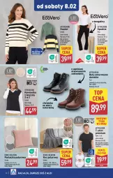 Gazetka promocyjna Aldi - Pełna oferta - Gazetka - ważna od 08.02 do 08.02.2025 - strona 34 - produkty: Sweter, Top, Koc, Buty, Kosz, T-shirt, Kamizelka, Spodnie, Poduszka, Fa