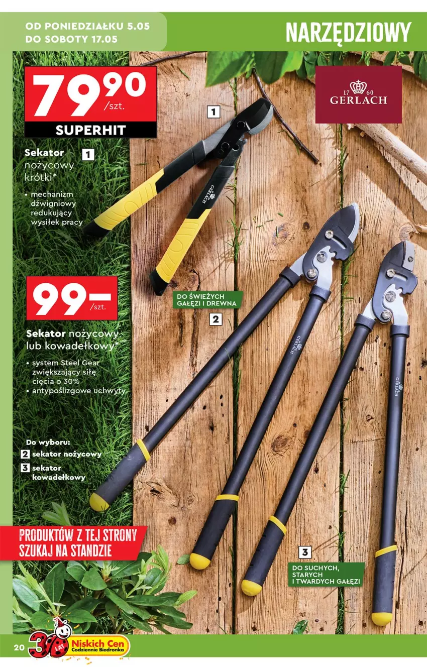 Gazetka promocyjna Biedronka - Okazje Tygodnia - ważna 05.05 do 17.05.2025 - strona 20 - produkty: Dźwig, Kiwi, Sekator