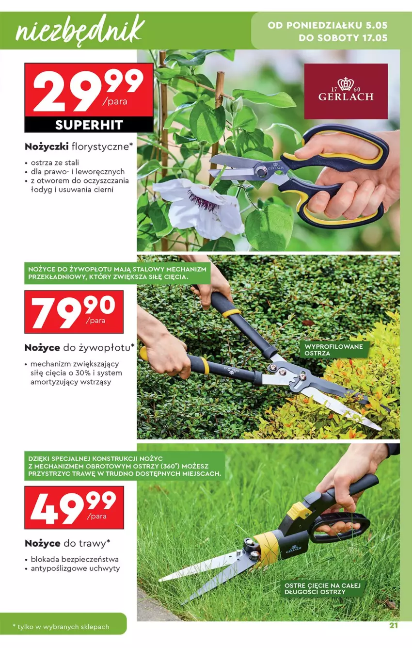 Gazetka promocyjna Biedronka - Okazje Tygodnia - ważna 05.05 do 17.05.2025 - strona 21 - produkty: Noż, Nożyce, Piec, Uchwyty