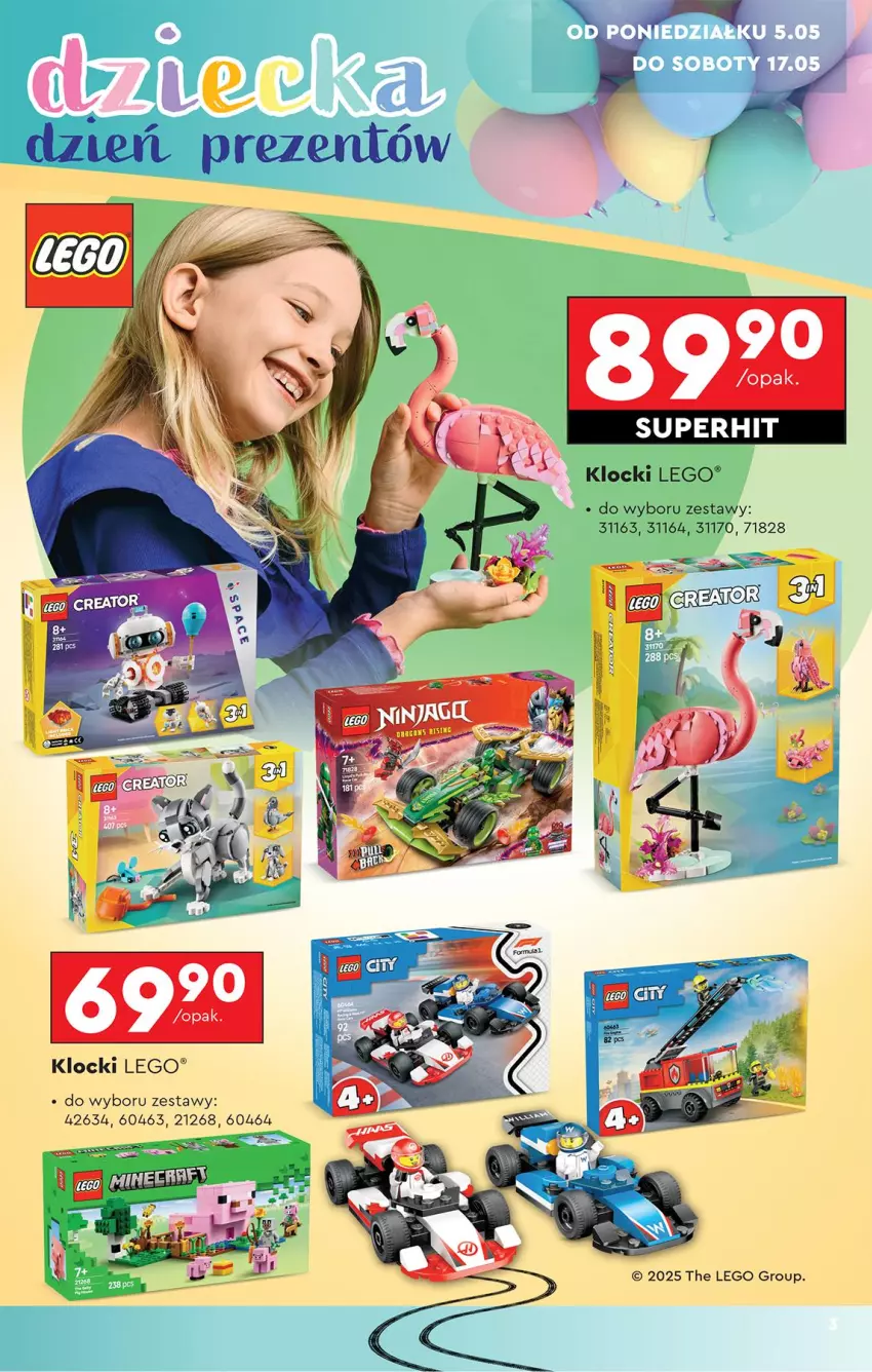 Gazetka promocyjna Biedronka - Okazje Tygodnia - ważna 05.05 do 17.05.2025 - strona 3 - produkty: Klocki, LEGO