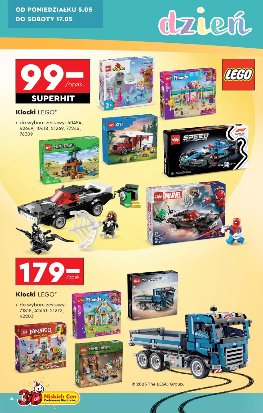 Gazetka promocyjna Biedronka - Okazje Tygodnia - ważna 05.05 do 17.05.2025 - strona 4 - produkty: Fa, Klocki, LEGO, LG