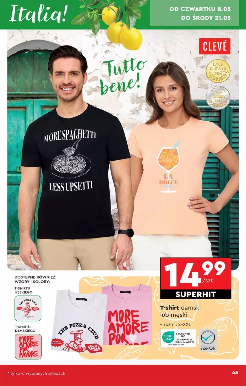 Gazetka promocyjna Biedronka - Okazje Tygodnia - ważna 05.05 do 17.05.2025 - strona 45 - produkty: T-shirt