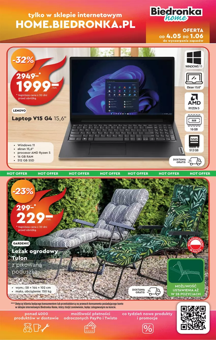 Gazetka promocyjna Biedronka - Okazje Tygodnia - ważna 05.05 do 17.05.2025 - strona 53 - produkty: Gra, Lenovo, Procesor, Top
