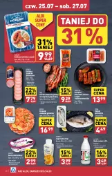 Gazetka promocyjna Aldi - Pełna oferta - Gazetka - ważna od 27.07 do 27.07.2024 - strona 20 - produkty: Krakus, Sok, Ser, Piątnica, Sokołów, Jogurt, Serek, Morliny, Boczek, Krewetki, Kiełbasa, Jogurt pitny, Boczek wieprzowy, Mleko