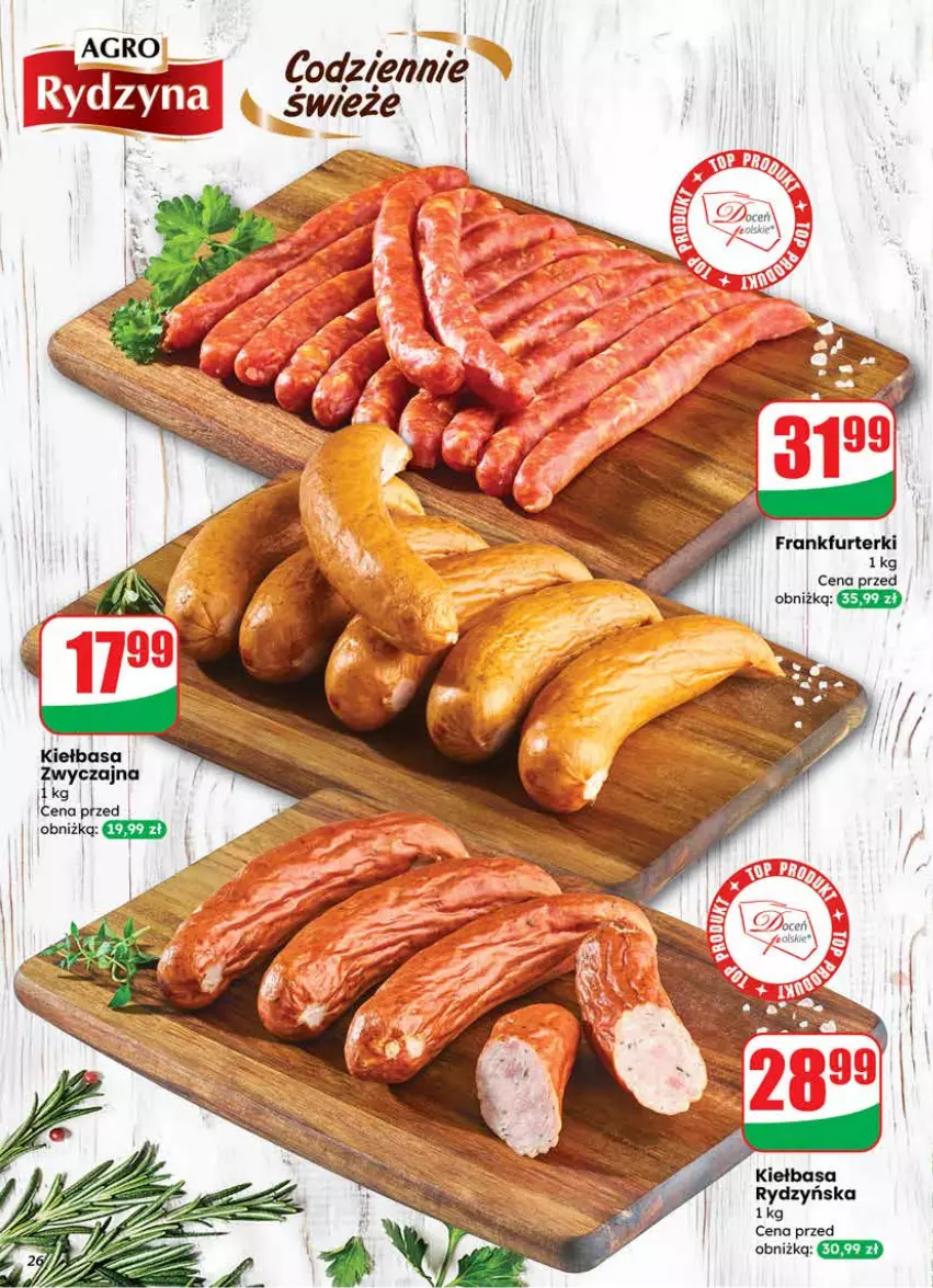 Gazetka promocyjna Dino - Gazetka 08 / 2026 - ważna 18.02 do 24.02.2026 - strona 26 - produkty: Frankfurterki, Kiełbasa