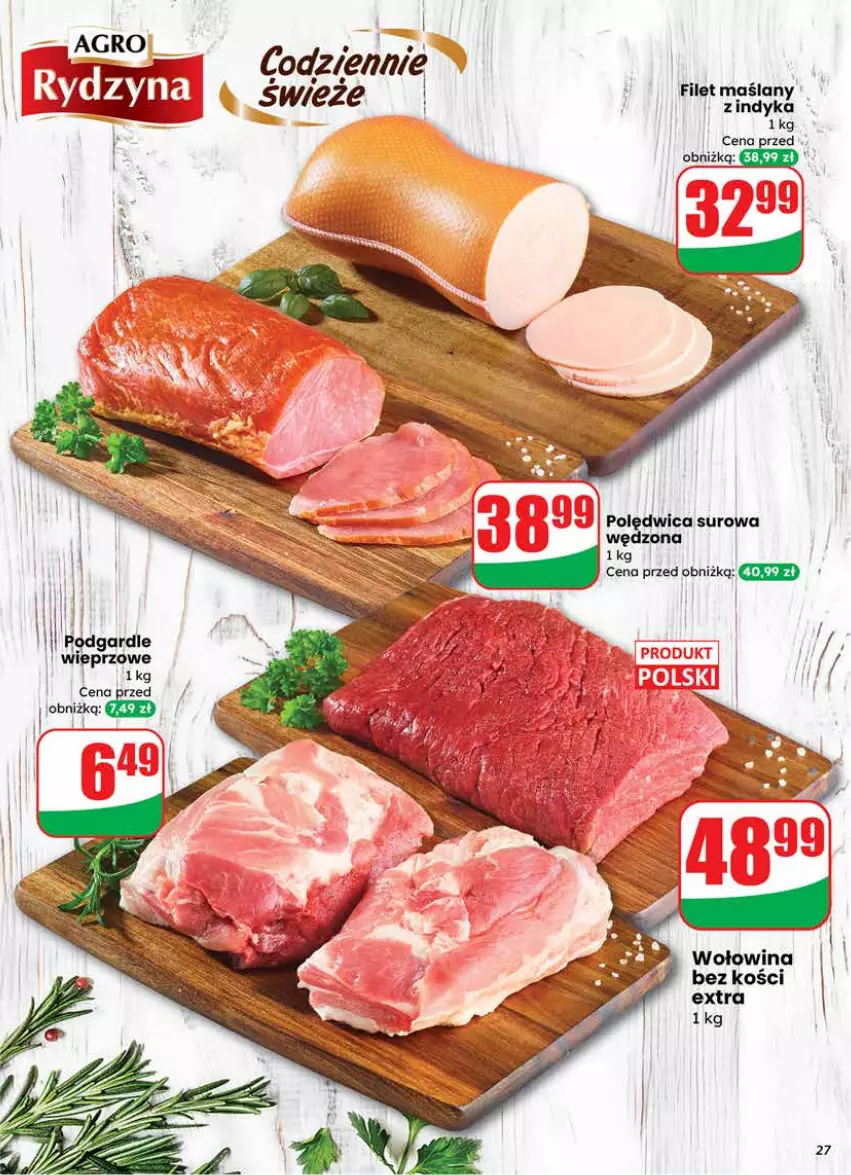 Gazetka promocyjna Dino - Gazetka 08 / 2026 - ważna 18.02 do 24.02.2026 - strona 27 - produkty: Polędwica, Wołowina, Wołowina bez kości
