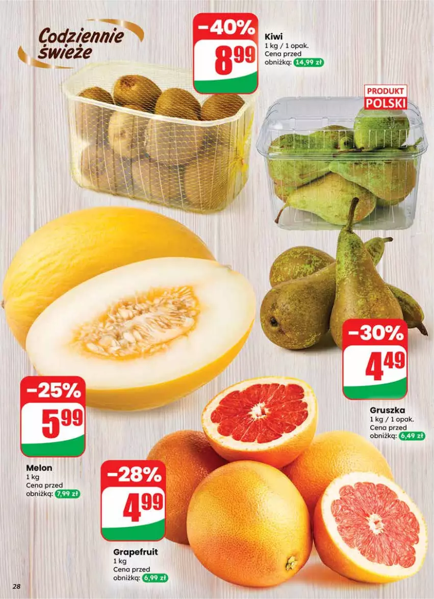 Gazetka promocyjna Dino - Gazetka 08 / 2026 - ważna 18.02 do 24.02.2026 - strona 28 - produkty: Gra, Kiwi, Melon
