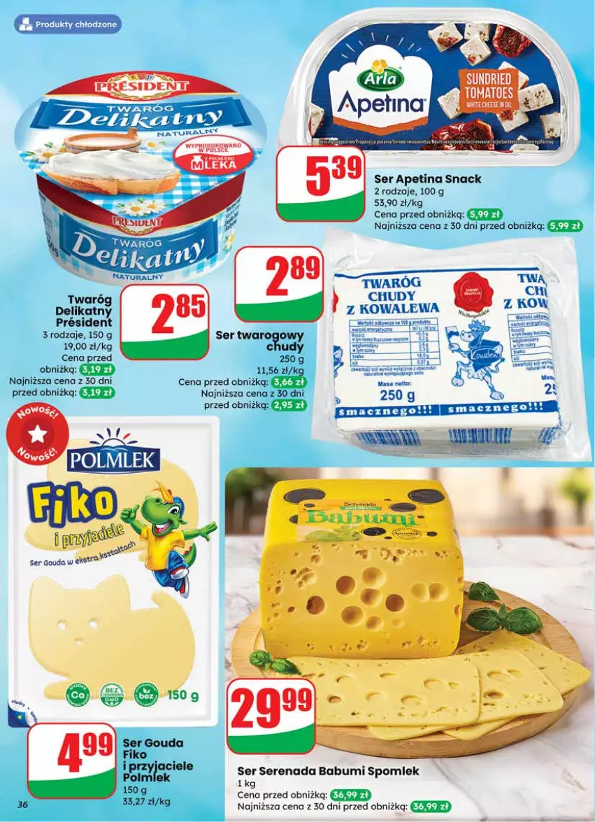 Gazetka promocyjna Dino - Gazetka 08 / 2026 - ważna 18.02 do 24.02.2026 - strona 36 - produkty: Gouda, Polmiek, Ser, Twaróg