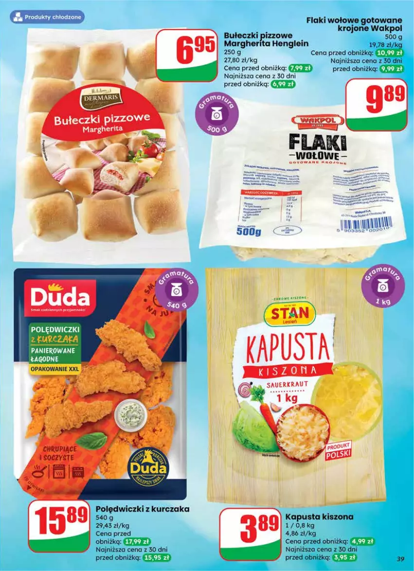 Gazetka promocyjna Dino - Gazetka 08 / 2026 - ważna 18.02 do 24.02.2026 - strona 39 - produkty: Bułeczki, Flaki, Flaki wołowe, Kurczak, Polędwiczki z kurczaka