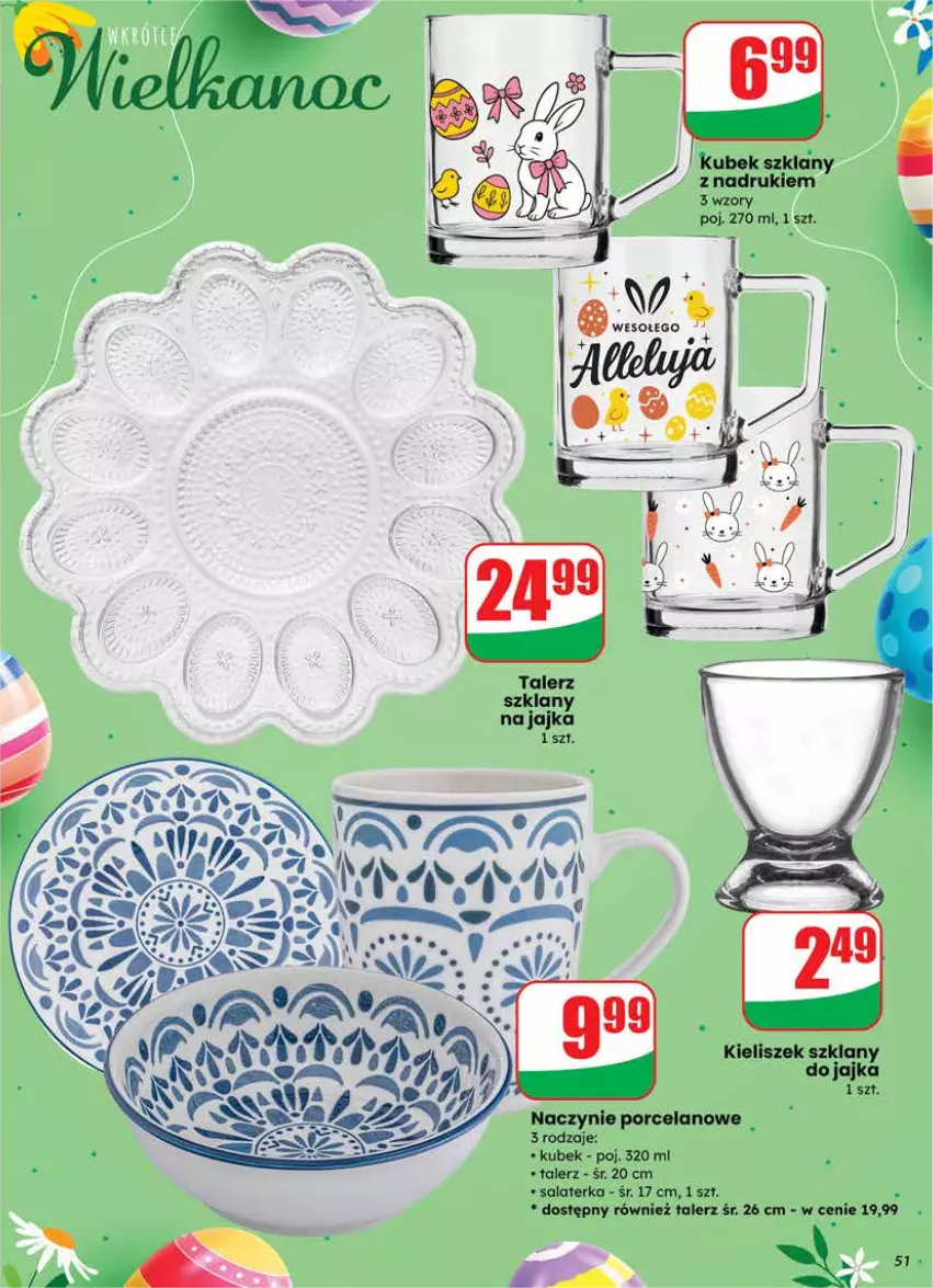 Gazetka promocyjna Dino - Gazetka 08 / 2026 - ważna 18.02 do 24.02.2026 - strona 51 - produkty: Kieliszek, Kubek, Por, Salaterka, Talerz