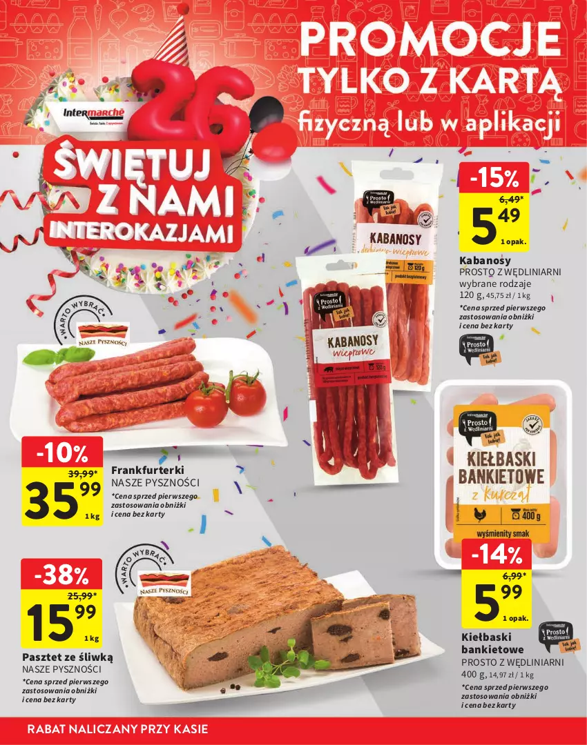 Gazetka promocyjna Intermarche - Gazetka Intermarche - ważna 21.09 do 04.10.2023 - strona 2 - produkty: Frankfurterki, Kabanos, Pasztet