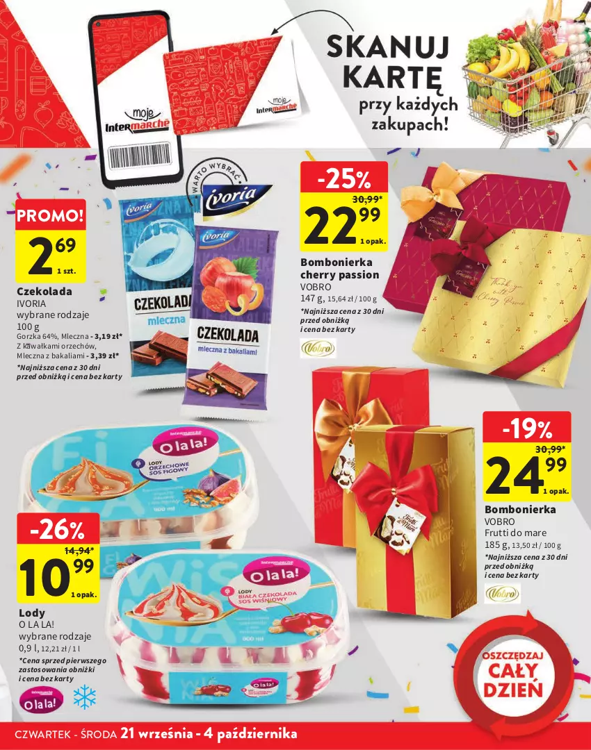 Gazetka promocyjna Intermarche - Gazetka Intermarche - ważna 21.09 do 04.10.2023 - strona 9 - produkty: Czekolada, Kawa, Lody