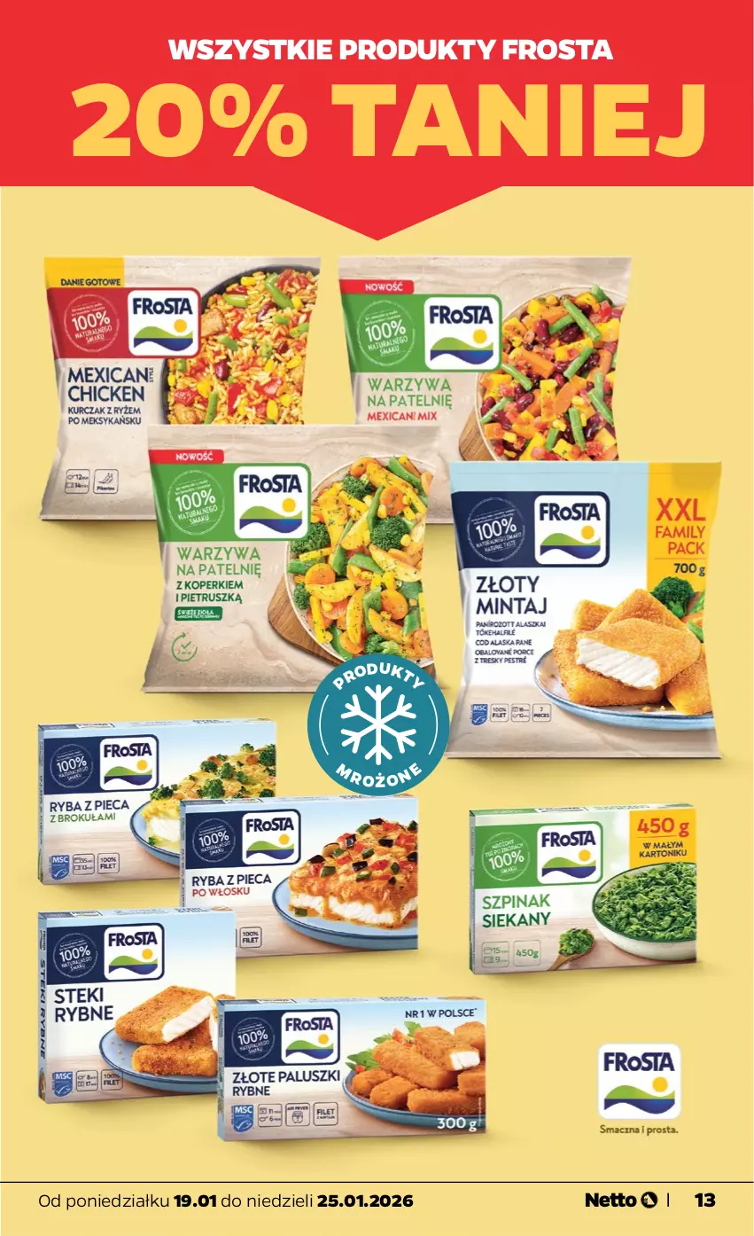 Gazetka promocyjna Netto - Od Poniedziałku - ważna 19.01 do 25.01.2026 - strona 13 - produkty: Frosta