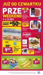 Gazetka promocyjna Aldi - Gazetka - ważna od 04.12 do 04.12.2021 - strona 25 - produkty: Piec, Banany, Mięso mielone, Sos, Szynka wieprzowa, Mięsne specjały, Karp, Tera, Golden Seafood, Szynka, Morliny, Mięso
