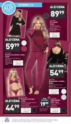 Gazetka promocyjna Aldi - Gazetka - ważna od 04.12 do 04.12.2021 - strona 32 - produkty: Body, Koszula nocna, Majtki, Biustonosz, Kosz, Koszula, Dres, Moda