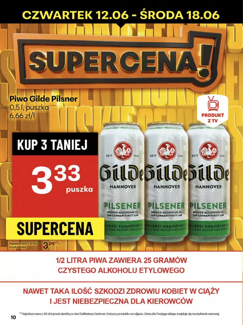 Gazetka promocyjna Delikatesy Centrum - Franczyza DC24 Czwartek - ważna 12.06 do 18.06.2025 - strona 10 - produkty: Piwo, Pur, Rum