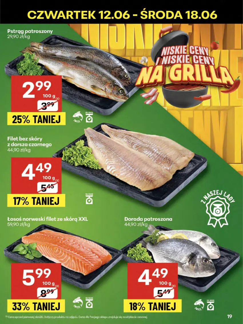 Gazetka promocyjna Delikatesy Centrum - Franczyza DC24 Czwartek - ważna 12.06 do 18.06.2025 - strona 19 - produkty: Pstrąg