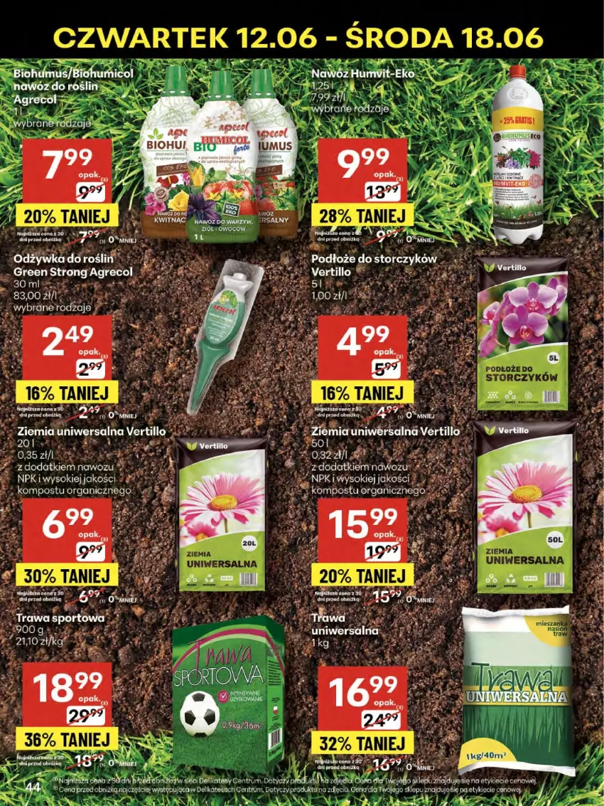 Gazetka promocyjna Delikatesy Centrum - Franczyza DC24 Czwartek - ważna 12.06 do 18.06.2025 - strona 44 - produkty: Fa, Nawóz, Odżywka, Pur, Rum, Sok, Storczyk